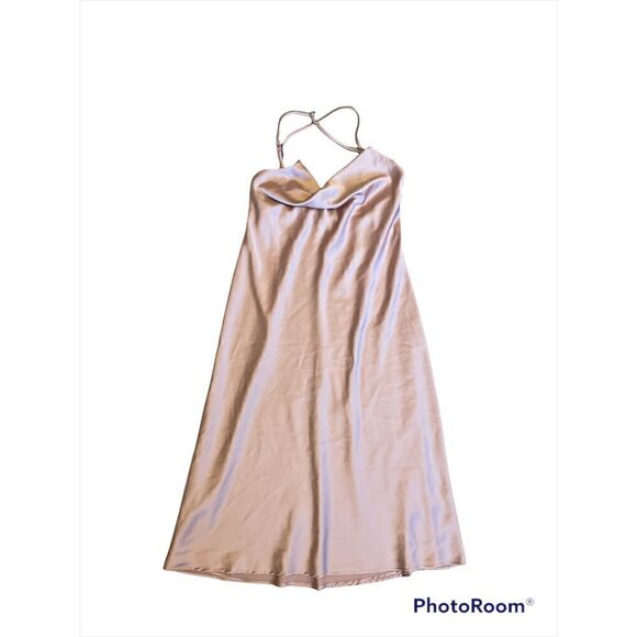 NWOT Show me Your Mumu Verona Cowl Dress in Rose Gold Size S - Picture 3 of 6